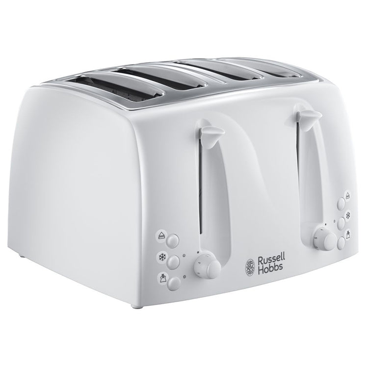 Russell Hobbs Textures 4 Slice Toaster - White | 21650