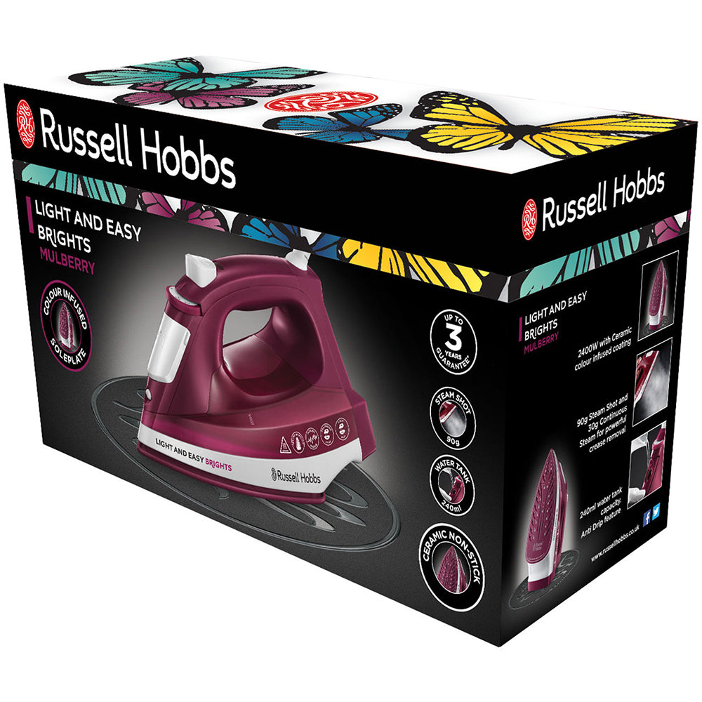 Russell Hobbs Light & Easy Brights Mulberry Iron 24820